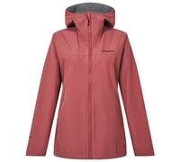 Berghaus Women's Deluge Pro 3.0 Shell Rain Jacket | Breathable Coat | Durable | Waterproof | Adjustable Waterproof Jacket, Red, 18