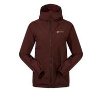 Berghaus Women's Deluge Pro Shell Rain Jacket | Durable | Breathable Coat, Insulated Cedar Brown, 18