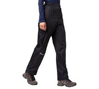 Berghaus Women's Deluge Waterproof Breathable Overtrousers | Durable | Comfortable Rain Pants, Black, 12 Long (33 Inches)