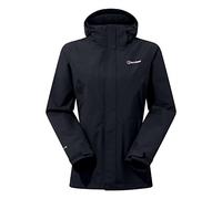 Berghaus Women's Hillwalker Interactive Gore-Tex Shell Jacket | Waterproof Coat | Breathable | Durable Waterproof Jacket, Black/Black, 14