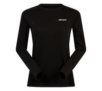Berghaus Women's Ivyhill Crew Long Sleeve T-Shirt, Black/Black, 12