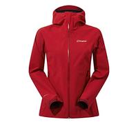 Berghaus Women's Mehan Vented Waterproof Shell Jacket | Durable | Breathable Rain Coat, Red Dahlia, 14