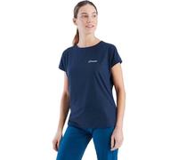 Berghaus Women's Nesna Short Sleeve Wicking Crew Baselayer T-Shirt, Night Sky, 10