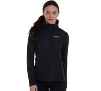 Berghaus Women's Nula Hybrid Synthetic Insulated Jacket | Durable Design | Water Resistant Insulated Jacket, Black/Black, 14