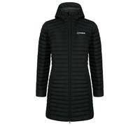 Berghaus Women's Nula Micro Insulated Jacket | Long Coat | Durable Design | Water Resistant, Black/Black, 16