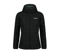 Berghaus Women's Nula Micro Synthetic Insulated Jacket | Water Resistant Coat | Lightweight | Warm, Black/Black, 14