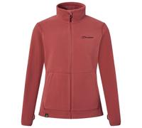 Berghaus Women's Prism 2.0 Micro Interactive Full Zip Fleece Jacket | Added Warmth | Flattering Style | Durable Fleece Full Zip, Red, 10