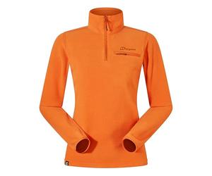 Berghaus Women's Prism 2.0 Micro Half Zip Polartec Fleece | Added Warmth | Flattering Style | Durable Fleece Half Zip, Blazing Fire, 16