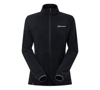 Berghaus Women's Prism 2.0 Micro Interactive Full Zip Fleece Jacket | Added Warmth | Flattering Style | Durable Fleece Full Zip, Black/Black, 10