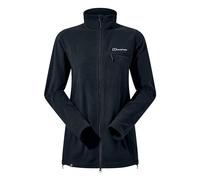 Berghaus Women's Prism Flex Maternity Fleece Stretch Jacket | Super Stretch Fleece Full Zip, Black/Black, 16