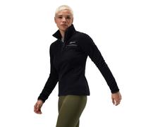 Berghaus Women's Prism 2.0 Micro Half Zip Polartec Fleece | Added Warmth | Flattering Style | Durable Fleece Half Zip, Black/Black, 14