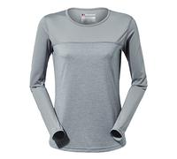 Berghaus Women's Voyager Long Sleeve Tech Tee Base Layer, Monument/Harbour Mist, 14