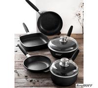 Berghoff Champion Eurocast 7 Piece Cookware Set With Detachable Handles, Induction Compatible, Lightweight Design