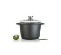 Berghoff Eurocast 28Cm Saucepot 7L With Oven Safe Glass Cover, Pfoa Free, Non-Stick, Lightweight, Cast, Suitable For Induction
