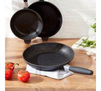 Berghoff Eurocast 3 Piece Non Stick Frying Pan Set With Detachable Handles, Lightweight, Induction & Oven Safe Up To 260 C