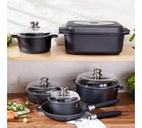 Berghoff Eurocast Winter Set With Oven Safe Covers, Pfoa Free, Non-Stick, Lightweight, Cast, Suitable For Induction