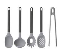 BergHOFF LEO 5Pc Cooking Utensil Set, Heat-resistant Silicone, Soft-touch Safe Grip Handle