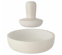 BergHOFF - Leo Stoneware Mortar and Pestle Set - White - Large,17 x 11 x 5 cm