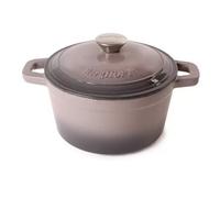 Berghoff Neo 20Cm Cast Iron Round Stockpot With Lid, 2.8L, Grey, Induction Compatible, Oven Safe, Superior Heat Retention