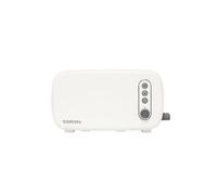 BergHOFF Seren Side Loading Toaster with Cool Touch Exterior and Removable Crumb Tray With Cream Panel use as Serving Tray