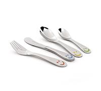 Berghoff Kids Stainless Steel Smile Design Cutlery Set of 4 Piece Silver
