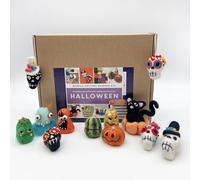 Bergin & Bath Needle Felting Bumper Kit - Halloween. A Premium Starter Set. Lear to Make Spooky Gifts Including Four Sets of Instructions.
