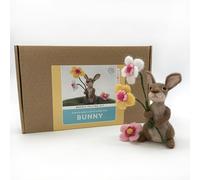 Bergin & Bath Needle Felting Kit Bunny. Craft kit for Adults and Teens. Learn How to Make a Felted Rabbit. Easter Gift. Gift for her