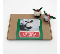 Bergin & Bath Needle Felting kit, Christmas Pudding. Make Your own Christmas Decorations with This Craft kit for Adults. A Stocking Filler for Crafters!