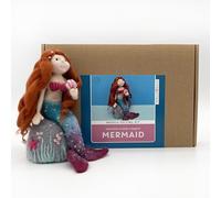 Bergin & Bath Needle Felting Kit, Mermaid. Learn How to Make a Magical Mermaid with This Needle Felting Craft kit for Adults and Teens