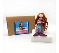 Bergin & Bath Needle Felting Kit, Mermaid. Learn How to Make a Magical Mermaid with This Needle Felting Craft kit for Adults and Teens (with Felting Mat)