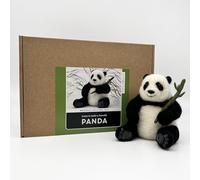Bergin & Bath Needle Felting Kit, Panda. Make a Life-Like Panda with This Planet Friendly Craft kit for Adults and Teens.