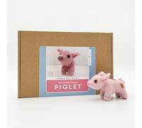 Bergin & Bath Needle Felting Kit, Piglet. Planet Friendly DIY Craft kit for Adults and Teens.