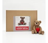 Bergin & Bath Needle Felting Kit, Teddy. Make a Sweet Little Teddy Bear with This Craft kit for Adults and Teens. Planet Friendly Wool.