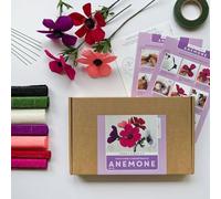 Bergin & Bath Paper Flower Kit - Anemone. A Creative papercraft Gift idea for Mum. Hand Make Paper Flowers.