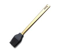 Berglander Gold Basting Brush, Kitchen Brush for Cooking with Titanium Gold Plating, Barbeque Brush, Pastry Brush, BBQ Brush, Dishwasher Safe, Easy to Clean