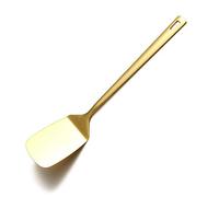 Berglander Gold Spatulas, Solid Turner Titanium Gold Plating, Barbecue Metal Spatulas Turner for Cooking, Kitchen, Dishwasher Safe, Easy to Clean