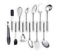 Berglander Stainless Steel Kitchen Utensil 12 Piece, Cooking Spoon, Kitchen Tools Cooking Utensil (12 Pieces)