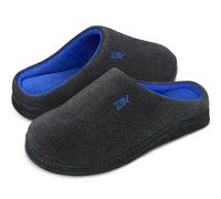 BERGMAN KELLY Men's Slippers, Two-Tone Cotton/Spandex, Non-Slip Indoor/Outdoor Men's House Shoes, Ranger Collection