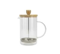 Bergner COFFEE & TEA LOVERS - Piston Coffee Machine 800 ml Borosilicate - High Temperature Resistant - Stainless Steel Filter - Bamboo Lid - Easy to Clean
