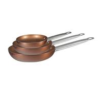 BERGNER Frying Pan, Aluminium, Copper, 20 cm, Set of 3, 28 x 40 x 14 cm, 28x40x14 cm