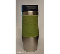 Bergner Thermal Mug, Stainless Steel/Plastic - 400ml - Vacuum Flask - Cup, Purple/Green/Beige