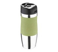 Bergner Travel Vacuum Travel Mug, Olive/Silver, 400 ml