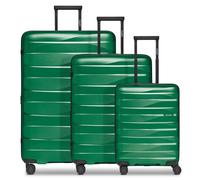Bergpfeil Travelling product, Emerald Green Metallic, Kofferset (3-teilig) erweiterbar, Hard shell case set of 3