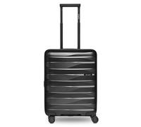 Bergpfeil Travel 4-wheeled cabin trolley S 55 cm with expansion pleat black