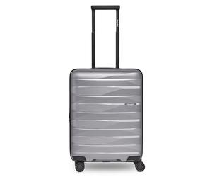 Bergpfeil Travel 4-wheeled cabin trolley S 55 cm with expansion pleat silver colored