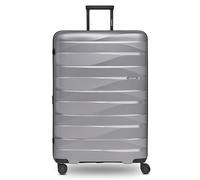 Bergpfeil Travelling product, Arctic Silver Metallic, Koffer L (75 cm) erweiterbar, Hard Shell Check-in Suitcase