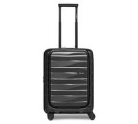 Bergpfeil Travel 4 wheels Cabin trolley 55 cm Laptop compartment with expansion pleat black