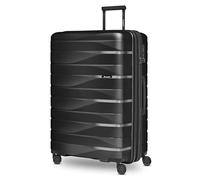 Bergpfeil Travelling product, Black Night Metallic, Koffer L (75 cm) erweiterbar, Hard Shell Check-in Suitcase