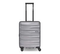 Bergpfeil Travel 4-wheeled cabin trolley S 55 cm with expansion pleat silver colored