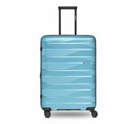 Bergpfeil Travelling product, Glacier Blue Metallic, Koffer M (66 cm) erweiterbar, Hard Shell Check-in Suitcase